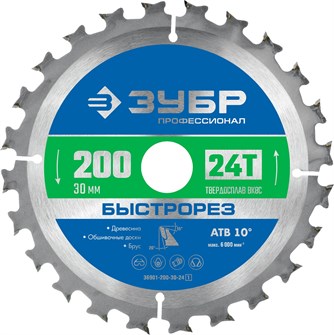 {{productViewItem.photos[photoViewList.activeNavIndex].Alt || productViewItem.photos[photoViewList.activeNavIndex].Description || 'ЗУБР Быстрорез, 200 x 30 мм, 24Т, пильный диск по дереву, Профессионал (36901-200-30-24)'}}