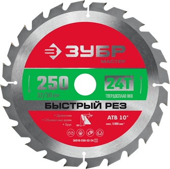 {{productViewItem.photos[photoViewList.activeNavIndex].Alt || productViewItem.photos[photoViewList.activeNavIndex].Description || 'ЗУБР Быстрый рез, 250 x 32/30 мм, 24Т, пильный диск по дереву (36910-250-32-24)'}}