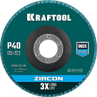 {{productViewItem.photos[photoViewList.activeNavIndex].Alt || productViewItem.photos[photoViewList.activeNavIndex].Description || 'KRAFTOOL ZIRCON 125 х 22.2 мм, P40, круг лепестковый циркониевый торцевой по металлу и нержавеющей стали (36594-125-40)'}}