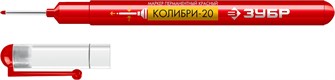{{productViewItem.photos[photoViewList.activeNavIndex].Alt || productViewItem.photos[photoViewList.activeNavIndex].Description || 'ЗУБР Колибри-20 красный, наконечник L 20 мм, ᴓ 2 мм, перманентный маркер для отверстийл (06328-3)'}}