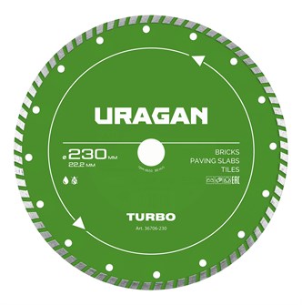 {{productViewItem.photos[photoViewList.activeNavIndex].Alt || productViewItem.photos[photoViewList.activeNavIndex].Description || 'URAGAN TURBO 230 мм, диск алмазный отрезной сегментированный (36706-230)'}}