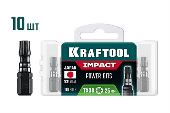{{productViewItem.photos[photoViewList.activeNavIndex].Alt || productViewItem.photos[photoViewList.activeNavIndex].Description || 'KRAFTOOL Impact TX 30, 25 мм, 10 шт, ударные биты (26195-30-25-S10)'}}