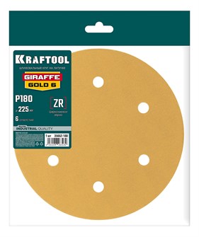 {{productViewItem.photos[photoViewList.activeNavIndex].Alt || productViewItem.photos[photoViewList.activeNavIndex].Description || 'KRAFTOOL Giraffe GOLD-6 225 мм, Р180, шлифовальный круг на липучке, 6 отв. (35652-180)'}}