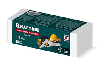 KRAFTOOL А60 1/2 Premium Rabbet LowAngle, 160 x 45 мм, металлический рубанок (18529) 00069154640