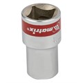 Головка торцевая, 12 мм, шестигранная, CrV, под квадрат 1/2, хромированная Matrix 14686