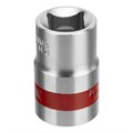 Головка торцевая, 17 мм, шестигранная, CrV, под квадрат 1/2, хромированная Matrix 14691