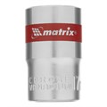 Головка торцевая, 17 мм, шестигранная, CrV, под квадрат 1/2, хромированная Matrix 14691