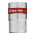 Головка торцевая, 18 мм, шестигранная, CrV, под квадрат 1/2, хромированная Matrix 14692