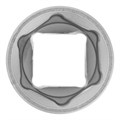 Головка торцевая, 19 мм, шестигранная, CrV, под квадрат 1/2, хромированная Matrix 14693