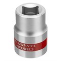 Головка торцевая, 20 мм, шестигранная, CrV, под квадрат 1/2, хромированная Matrix 14694