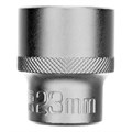 Головка торцевая, 23 мм, шестигранная, CrV, под квадрат 1/2 Stels 14721