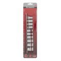 Набор торцевых головок 1/2", 6 гранные, CrV, 10-22мм, 10 штук Matrix 14732