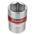 Набор торцевых головок 1/4", 6 гранные, CrV, 4-13мм, 10 штук Matrix 14733