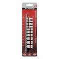Набор торцевых головок, 1/4", 12 гранные, CrV, 4-13мм, 10 штук Matrix 14736