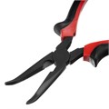 Длинногубцы изогнутые Black Nickel, 200 мм, двухкомпонентные рукоятки Matrix 14849