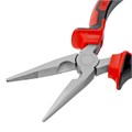 Длинногубцы прямые Nickel, 160 мм, никелированные, двухкомпонентные рукоятки Matrix 14869