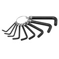 Набор ключей имбусовых Torx 9 шт: T10, 15, 20, 25, 27, 30, 40, 45, 50, оксидированные, на кольце Sparta 14994