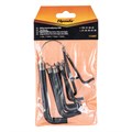 Набор ключей имбусовых Torx 9 шт: T10, 15, 20, 25, 27, 30, 40, 45, 50, оксидированные, на кольце Sparta 14994