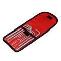 Набор ключей имбусовых Torx -Torx Tamper: 9 шт, T10-T50, CrV, удлиненных, с сатинированным покрытием, чехол Matrix 14996