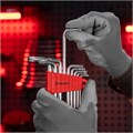 Набор ключей имбусовых Torx , 9 шт, T10-T50, CrV, коротких, с сатинированным покрытием Matrix 14999