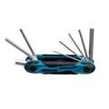 Набор ключей имбусовых HEX, складные, 8 шт CrV Gross 15005