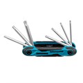 Набор ключей имбусовых Tamper-Torx , складные, 8 шт, CrV Gross 15006