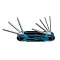 Набор ключей имбусовых универсальный, складные, 8 шт, CrV Gross 15007