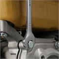 Ключ комбинированный, 13 мм, CrV, матовый хром Stels 15070