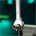 Ключ комбинированный, 14 мм, CrV, матовый хром Stels 15072