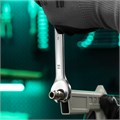 Ключ комбинированный, 15 мм, CrV, матовый хром Stels 15074