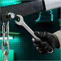 Ключ комбинированный, 21 мм, CrV, матовый хром Stels 15127