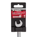 Ключ комбинированный трещоточный, 12 мм, CrV, зеркальный хром Matrix Professional 15145