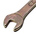 Ключ рожковый, 6 х 7 мм, желтый цинк Сибртех 15256