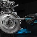 Ключ-трещотка телескопический 1/2", 305-445 мм, CrV, 72 зуба, с быстрым сбросом, хром Gross 15349