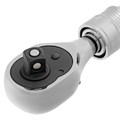 Ключ-трещотка телескопический 3/8", 215-315 мм, CrV, 72 зуба, с быстрым сбросом, хром Gross 15351