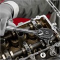 Ключ-трещотка 1/2", CrV, 45 зубьев, с быстрым сбросом, цельнометаллический, хром Matrix 15352