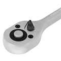 Ключ-трещотка 3/8", CrV, 72 зуба, с быстрым сбросом, матовый хром Stels 15360