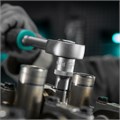 Ключ-трещотка 1/2", CrV, 72 зуба, с быстрым сбросом, матовый хром Stels 15361