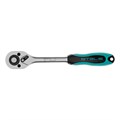 Ключ-трещотка 3/8", CrV, 72 зуба, с быстрым сбросом, матовый хром Stels 15368