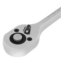 Ключ-трещотка 3/8", CrV, 72 зуба, с быстрым сбросом, матовый хром Stels 15368