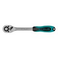 Ключ-трещотка 1/2", CrV, 72 зуба, с быстрым сбросом, матовый хром Stels 15369