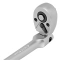 Ключ-трещотка шарнирный 1/4", СrV, 72 зуба, с быстрым сбросом, матовый хром Stels 15370