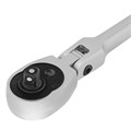Ключ-трещотка шарнирный 1/4", СrV, 72 зуба, с быстрым сбросом, матовый хром Stels 15370