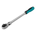 Ключ-трещотка шарнирный 3/8", СrV, 72 зуба, с быстрым сбросом, матовый хром Stels 15371
