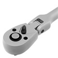 Ключ-трещотка шарнирный 3/8", СrV, 72 зуба, с быстрым сбросом, матовый хром Stels 15371