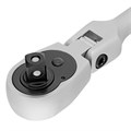 Ключ-трещотка шарнирный 1/2", СrV, 72 зуба, с быстрым сбросом, матовый хром Stels 15372