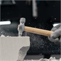 Молоток слесарный, 200 г, круглый боек, деревянная рукоятка 15437