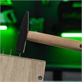 Молоток слесарный 300 г, квадратный боек, деревянная рукоятка Сибртех 15453
