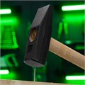Молоток слесарный 1500 г, квадратный боек, деревянная рукоятка Сибртех 15457