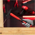 Молоток слесарный optimal, 300 г, фибергласовая обрезиненная рукоятка, квадратный боек Matrix 15485